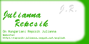 julianna repcsik business card